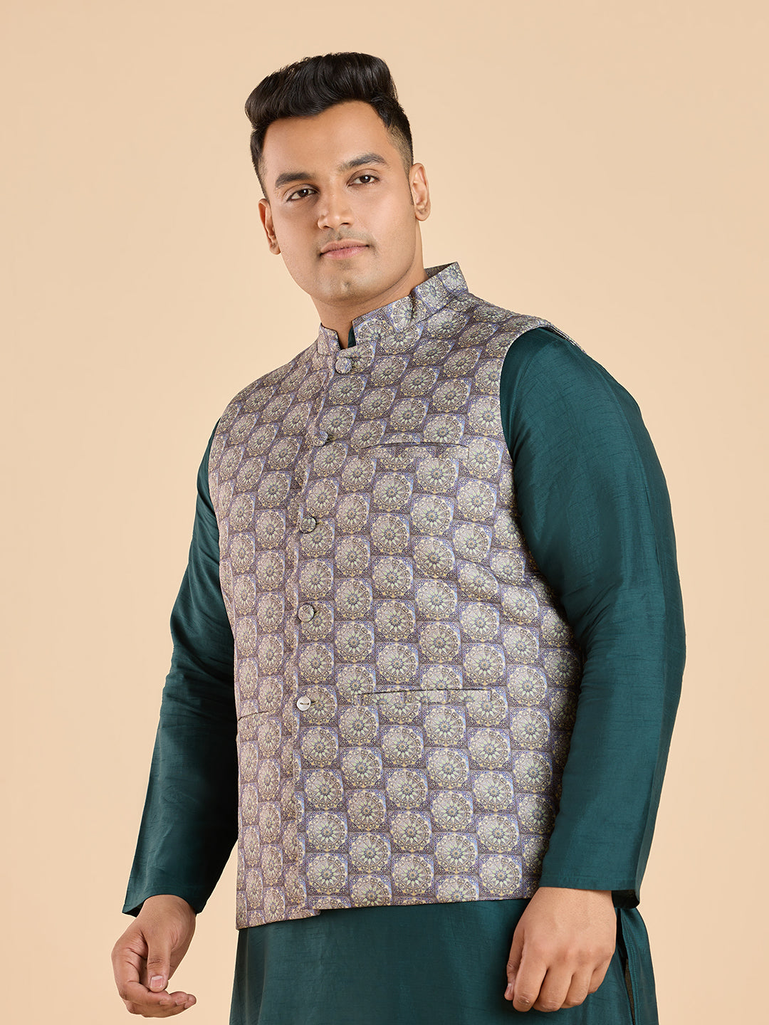 Jacquard Bandgala Waistcoat