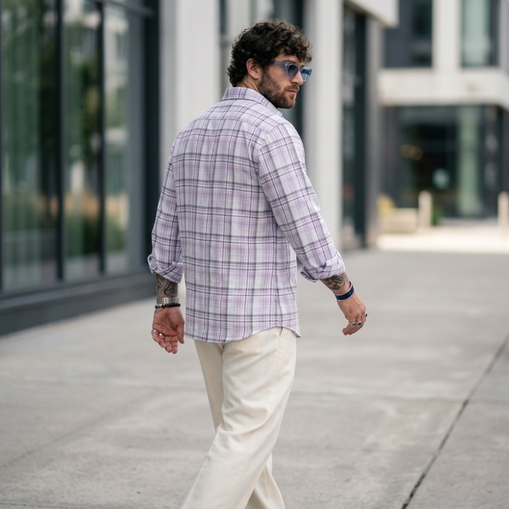 PLUS SIZE MEN’S CHECK SHIRT | XL-7XL