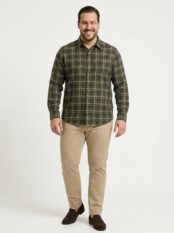 PLUS SIZE MEN CHECK SHIRT| XL-7XL