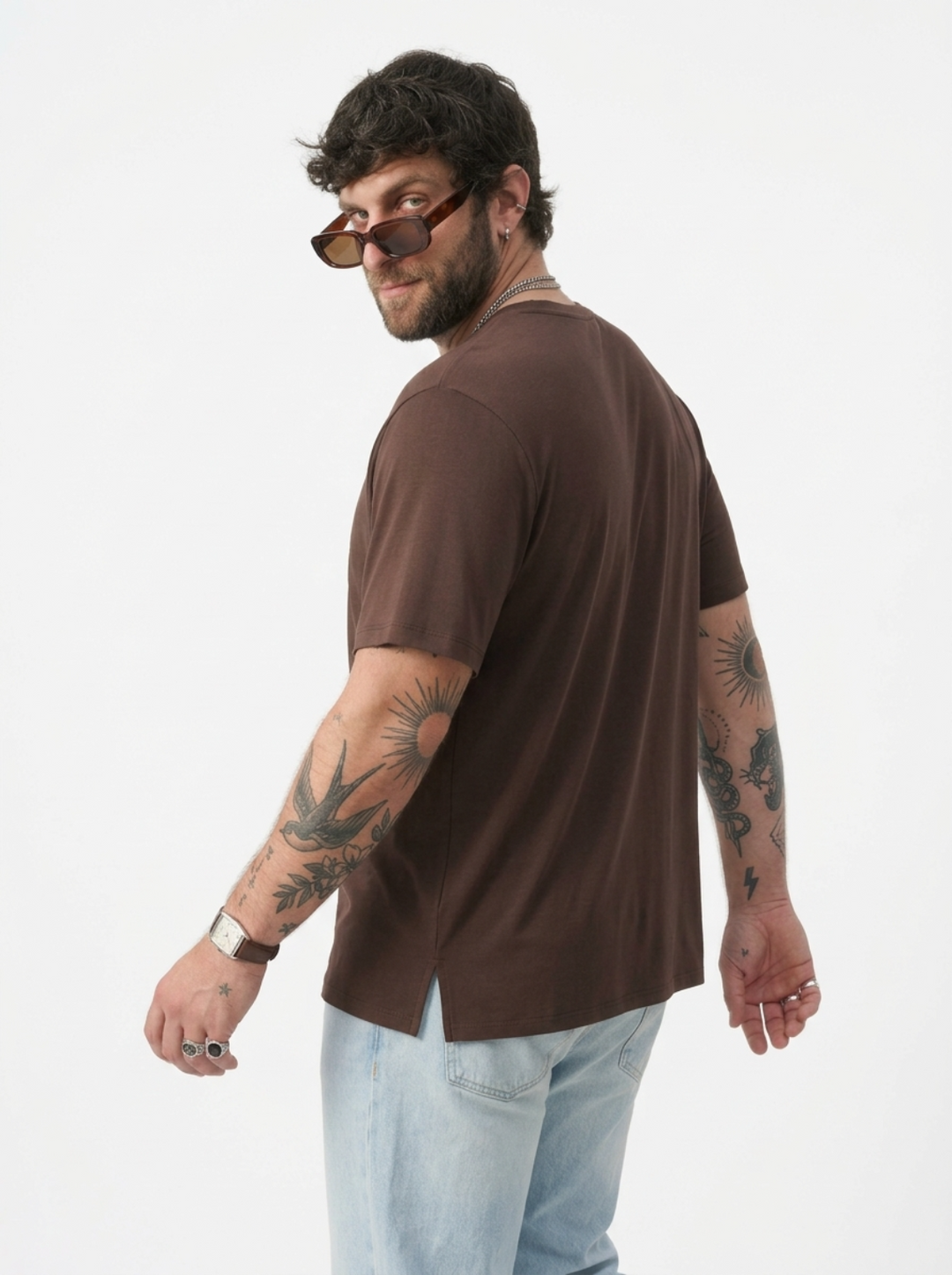 PLUS SIZE BAMBOO COTTON LYCRA T-SHIRT FOR MEN | XL-7XL