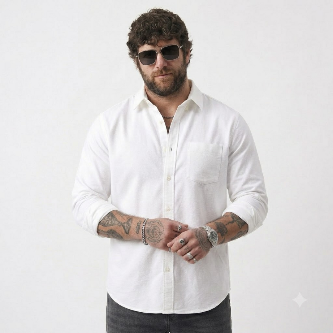 PLUS SIZE SOLID SHIRTS FOR MEN | XL-7XL