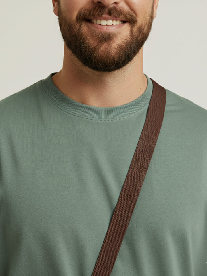 PLUS SIZE RED LABEL COTTON LYCRA LOOSE FIT T-SHIRT FOR MEN | XL-7XL