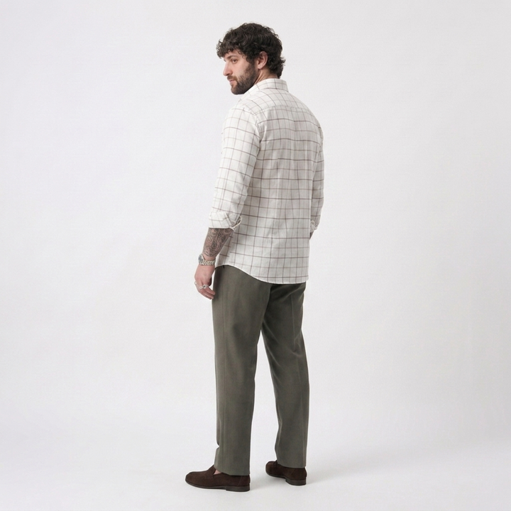 PLUS SIZE MEN’S CHECK SHIRT | XL-7XL