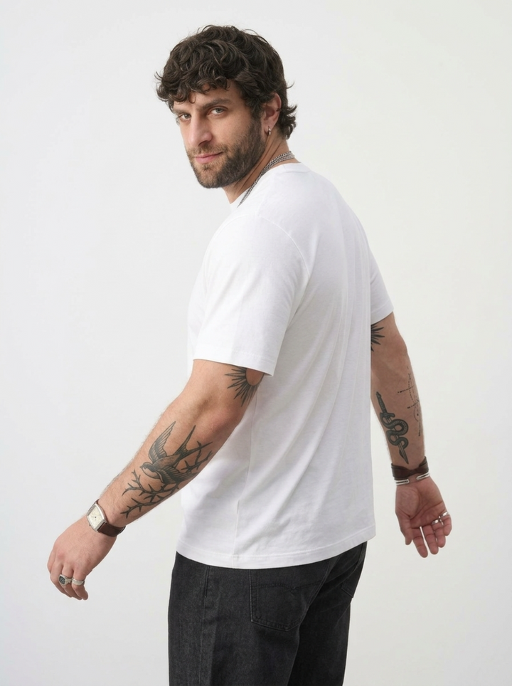 PLUS SIZE BAMBOO COTTON LYCRA T-SHIRT FOR MEN | XL-7XL
