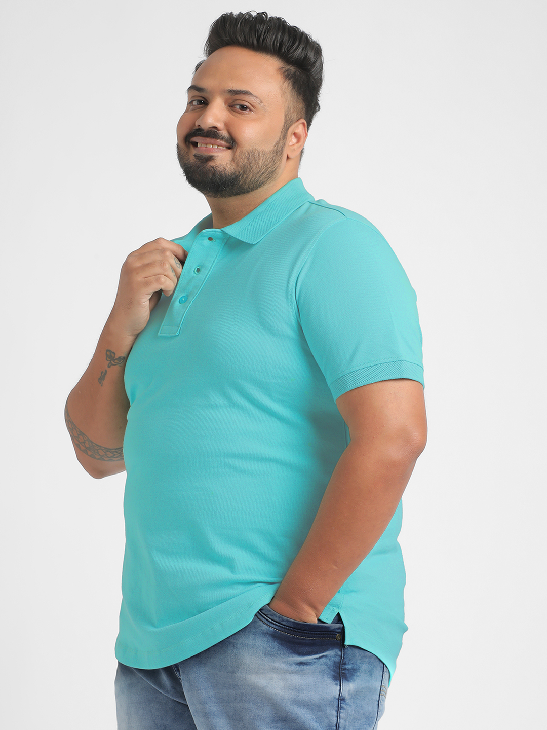 BIG HELLO I PLUS SIZE CHROMALUX EVERYDAY PIQUE POLO | XL-7XL