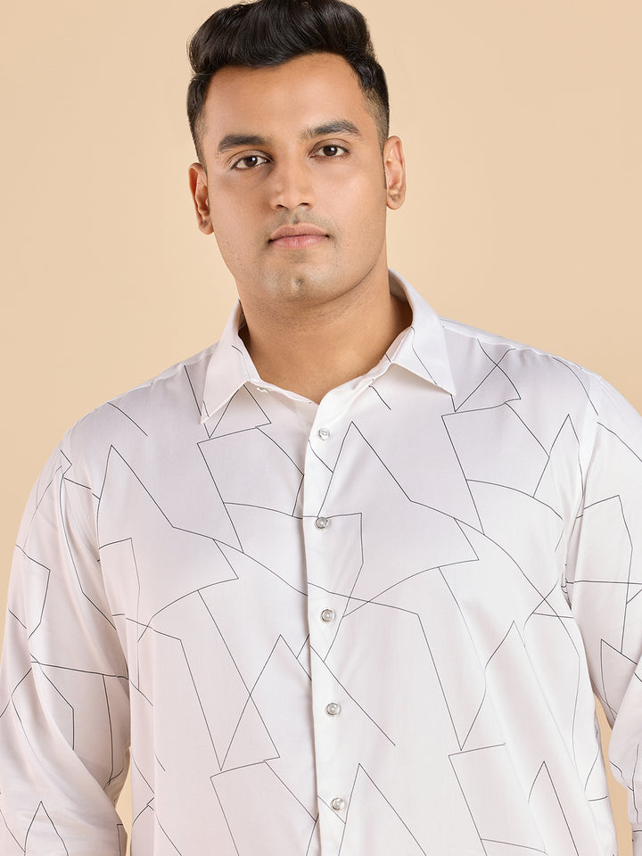 Bold Block Print Tencel Shirt