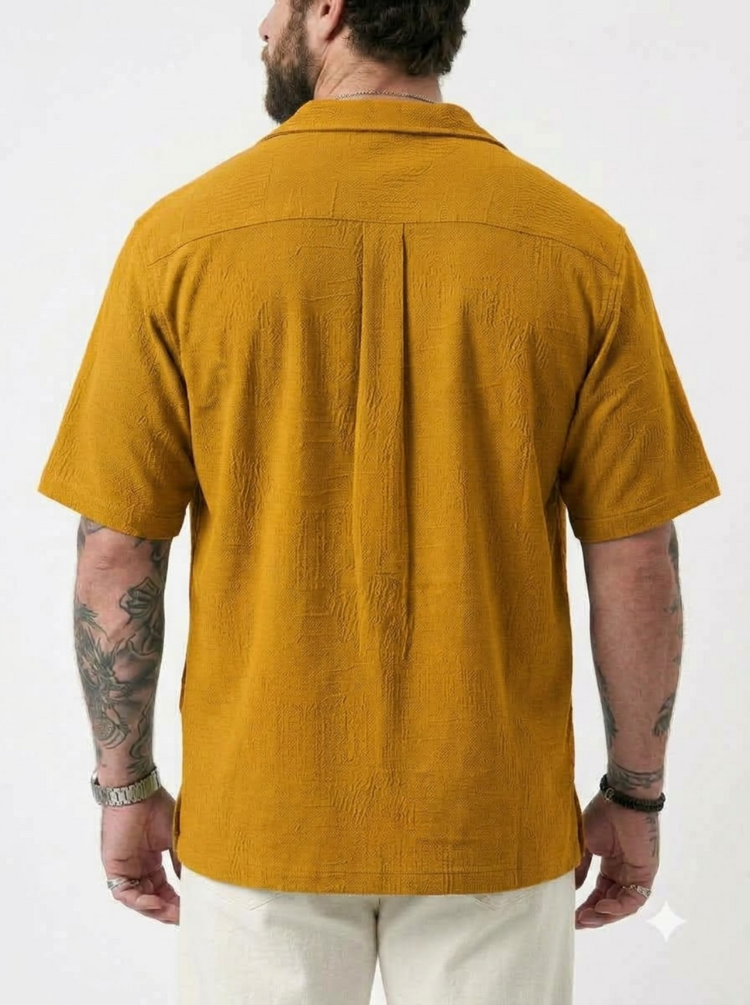 PLUS SIZE RESORT JACQURD SHIRT FOR MEN | XL-7XL