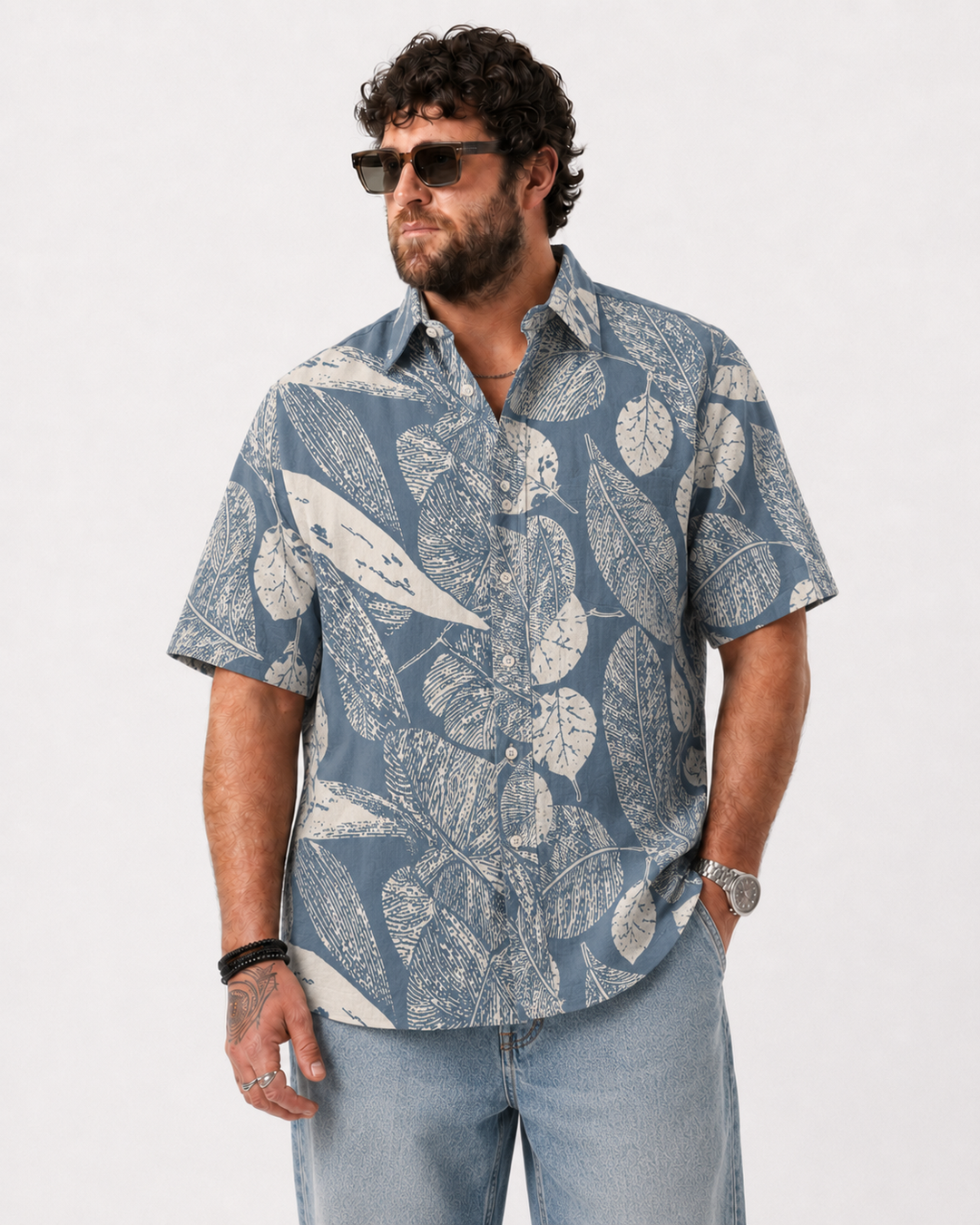 PLUS SIZE PRINTED SHIRT FOR MEN | XL-7XL