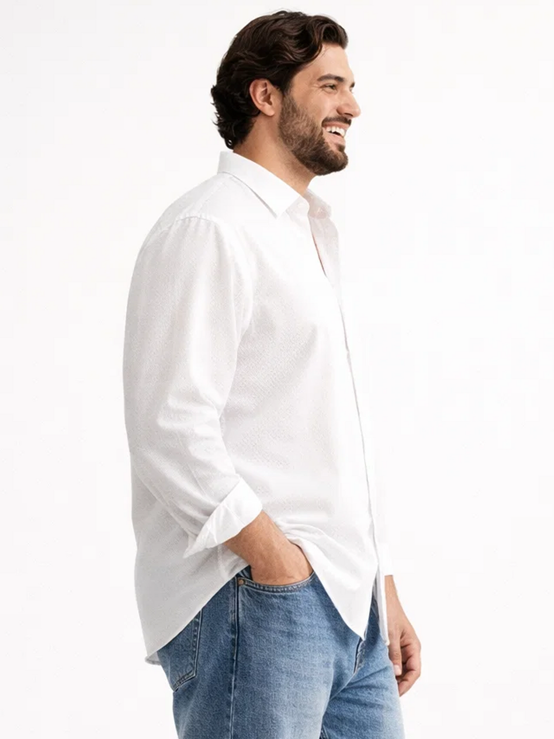 PLUS SIZE SOLID OXFORD SHIRT FOR MEN | XL-7XL