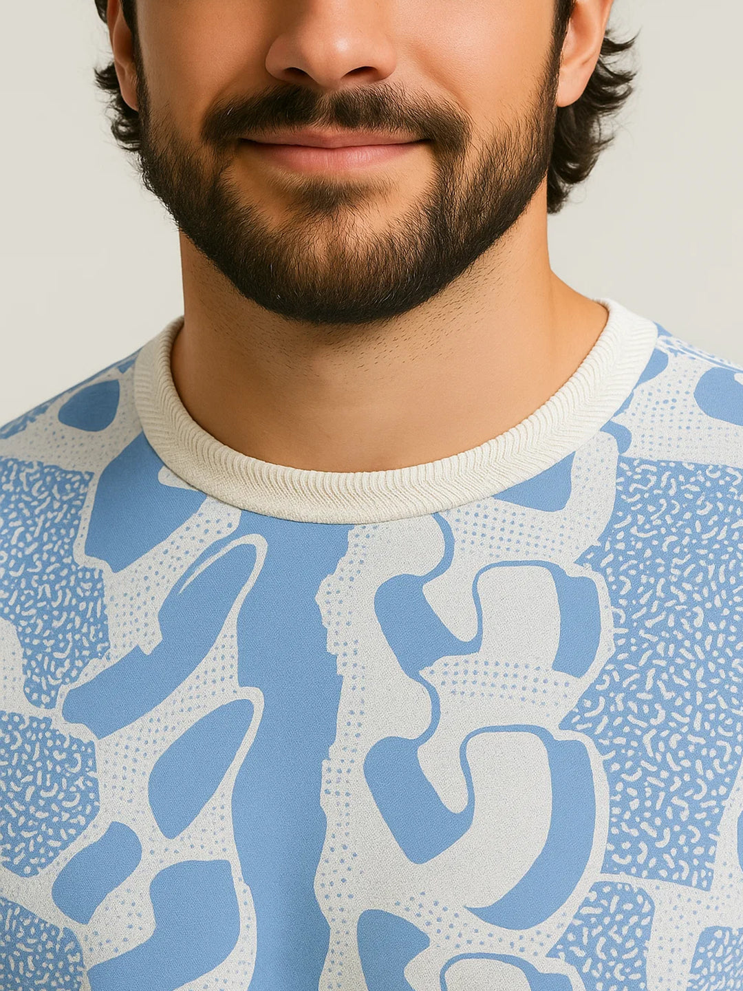 PLUS SIZE  PRINTED HANGOUT T-SHIRT FOR MEN | XL-7XL