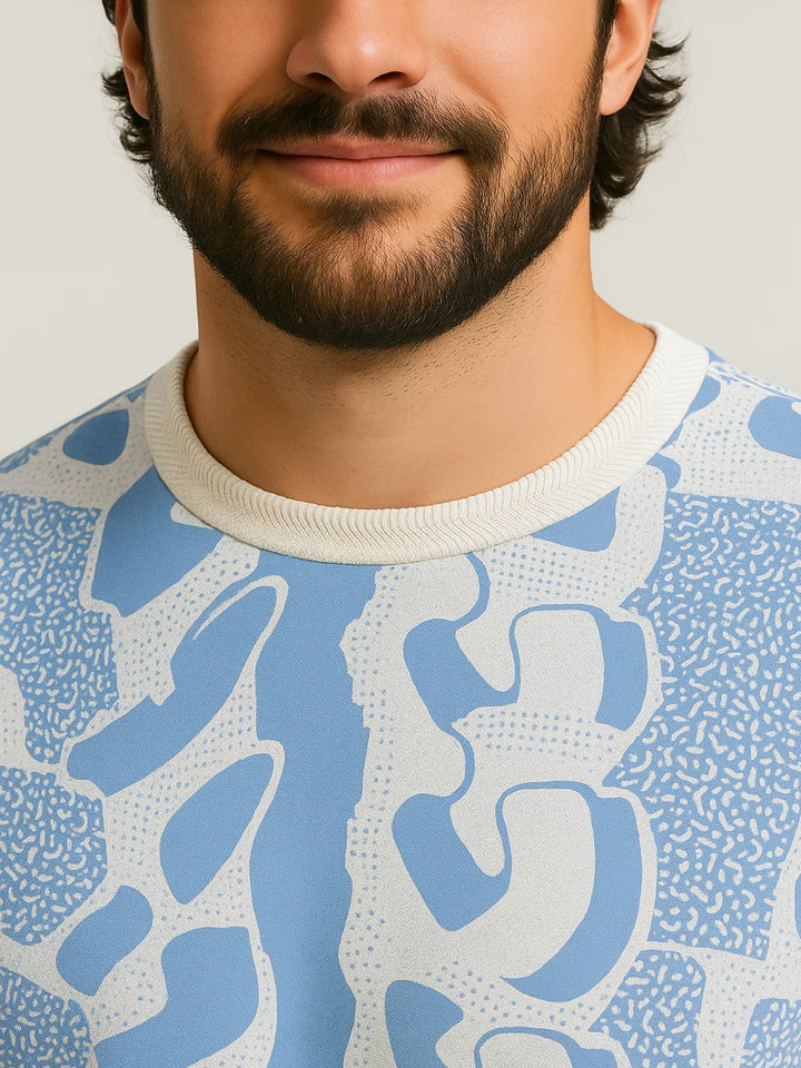 PLUS SIZE  PRINTED HANGOUT T-SHIRT FOR MEN | XL-7XL