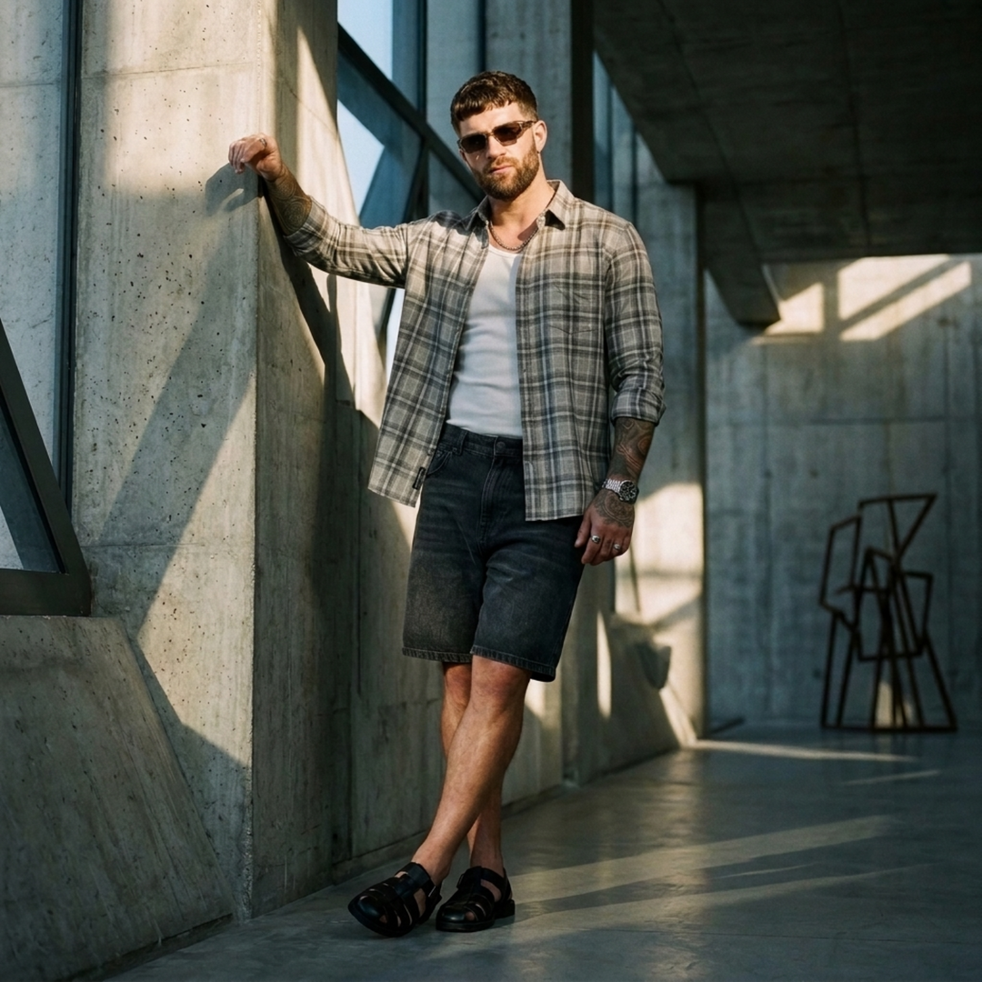 PLUS SIZE MEN’S CHECK SHIRT | XL-7XL