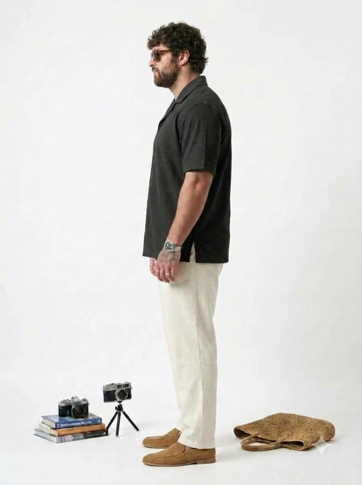 PLUS SIZE RESORT JACQURD SHIRT FOR MEN | XL-7XL