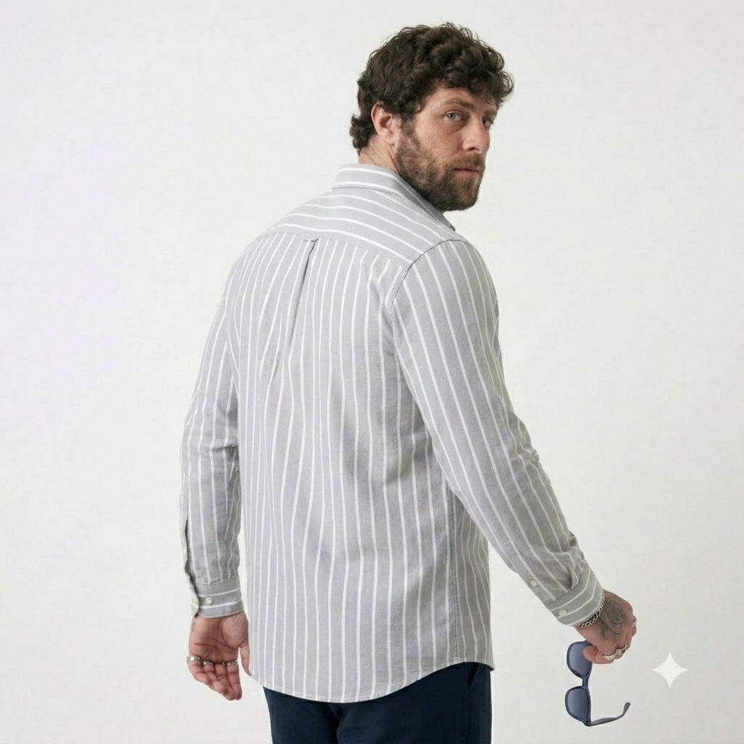 PLUS SIZE STRIPE SHIRT FOR MEN | XL-7XL