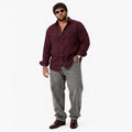 PLUS SIZE LINEN CHECK SHIRT FOR MEN | XL-7XL