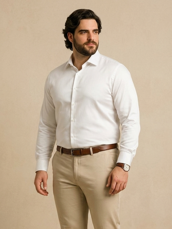 PLUS SIZE MEN SOLID SHIRT| XL-7XL
