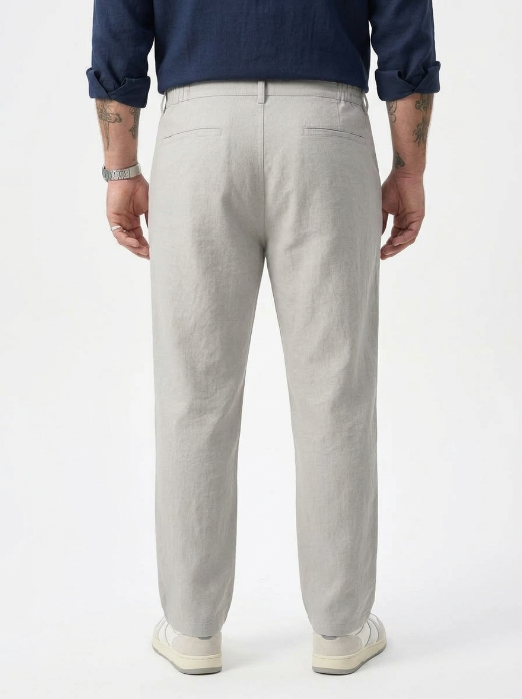 PLUS SIZE MEN’S LINEN PULLON PANT | XL-7XL