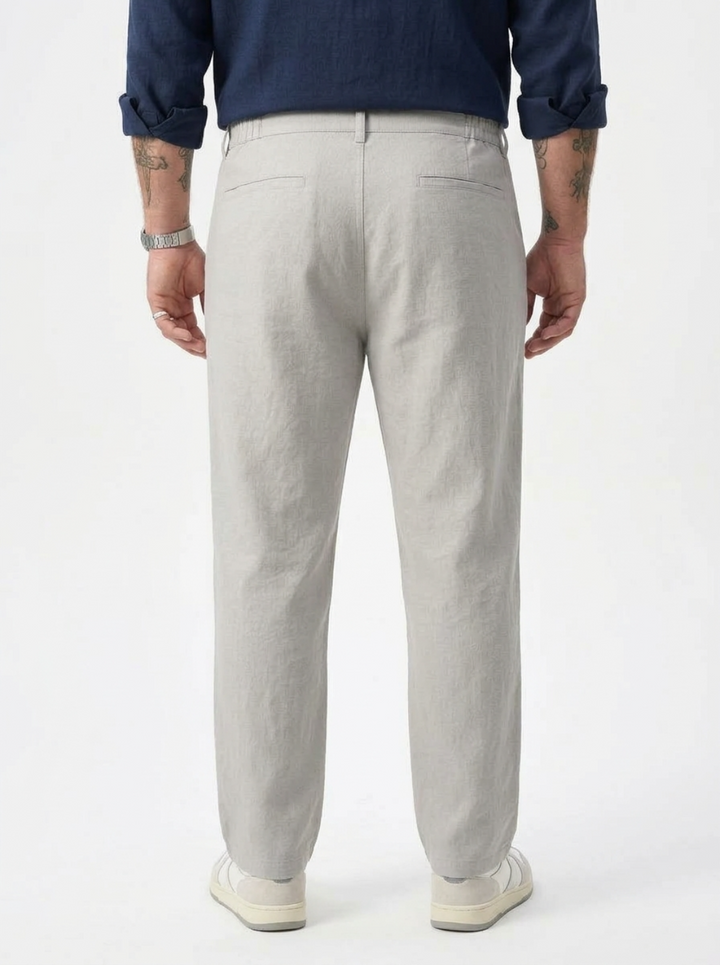 PLUS SIZE MEN’S LINEN PULLON PANT | XL-7XL