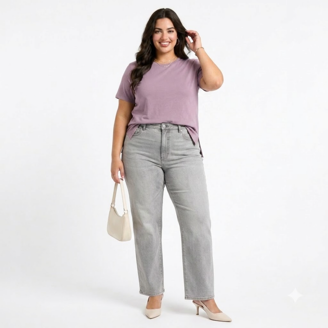 PLUS SIZE WOMEN’S SOLID TSHIRT | XL-7XL