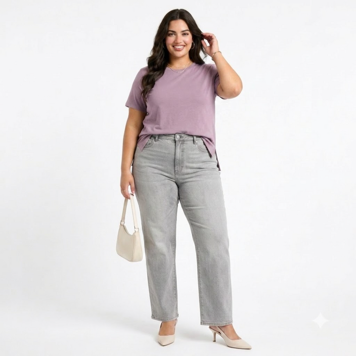 PLUS SIZE WOMEN’S SOLID TSHIRT | XL-7XL