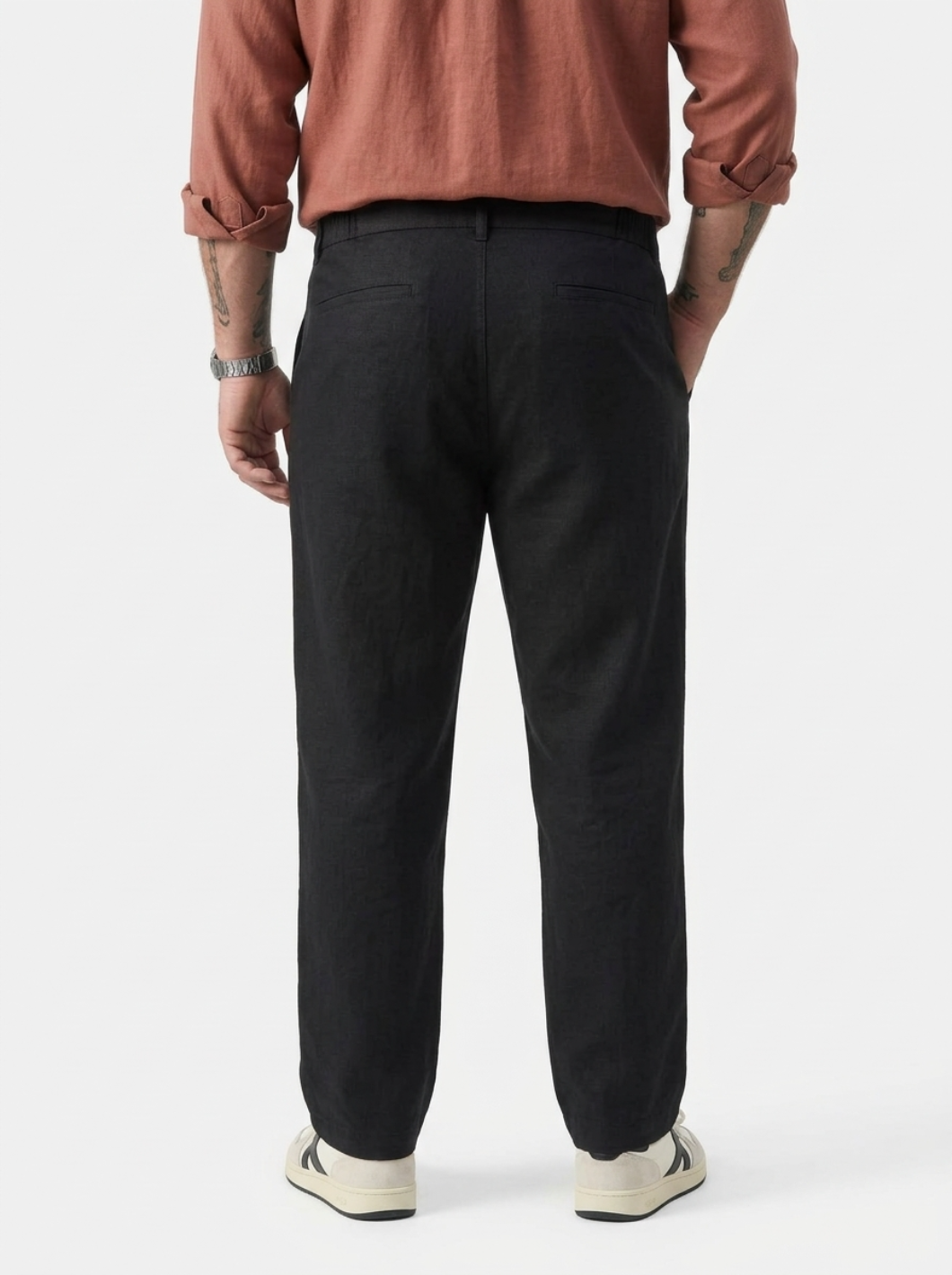 PLUS SIZE MEN’S LINEN PULLON PANT | XL-7XL