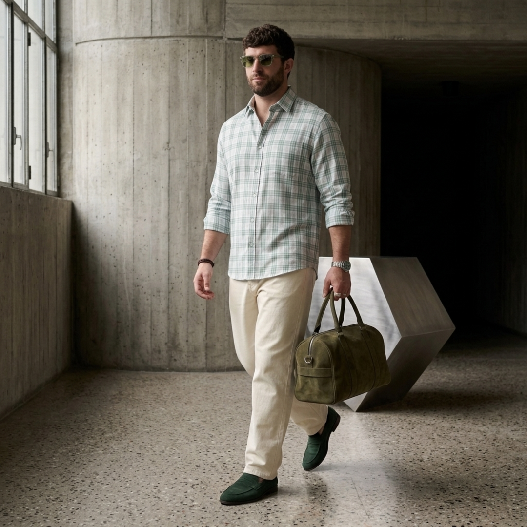 PLUS SIZE MEN’S CHECK SHIRT | XL-7XL