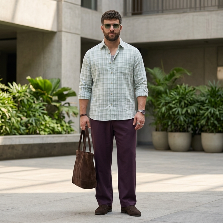 PLUS SIZE MEN’S CHECK SHIRT | XL-7XL