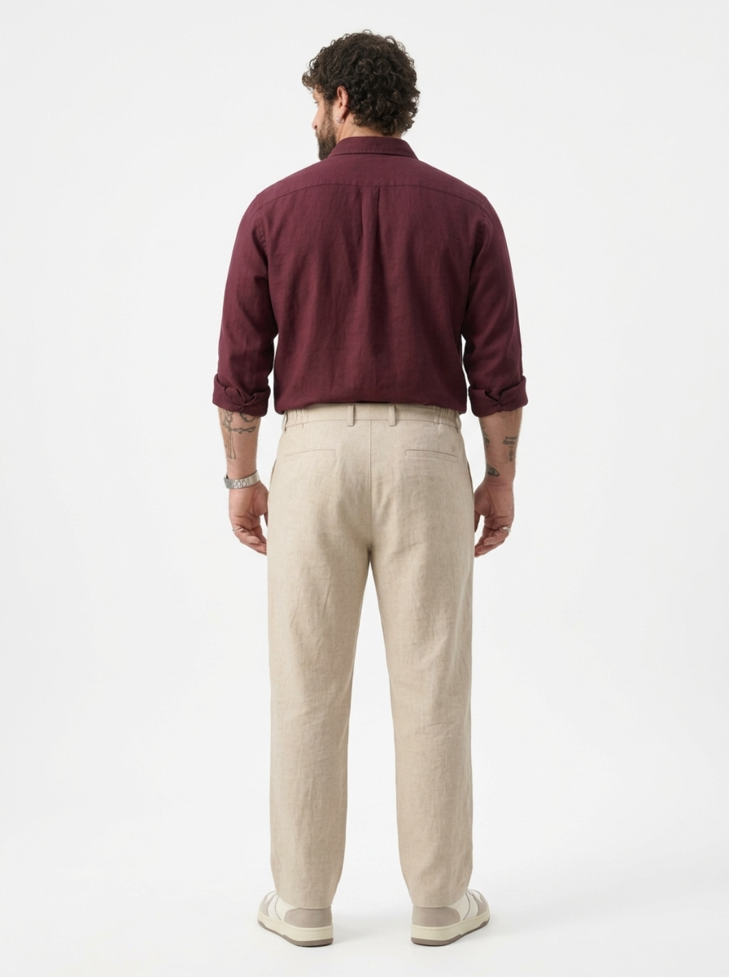 PLUS SIZE MEN’S LINEN PULLON PANT | XL-7XL