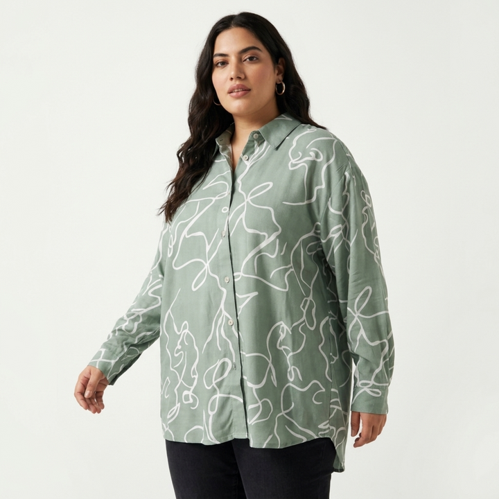 PLUS SIZE WOMEN’S PRINTED SHIRT | XL-7XL