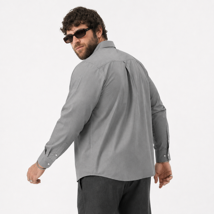 PLUS SIZE SOLID SHIRT FOR MEN | XL-7XL