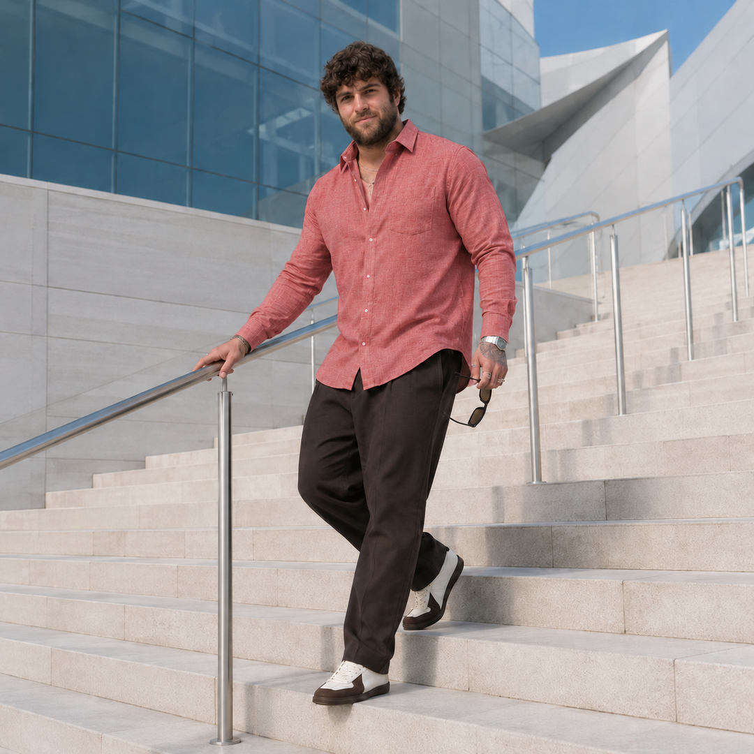 PLUS SIZE SOLID SHIRT FOR MEN | XL-7XL