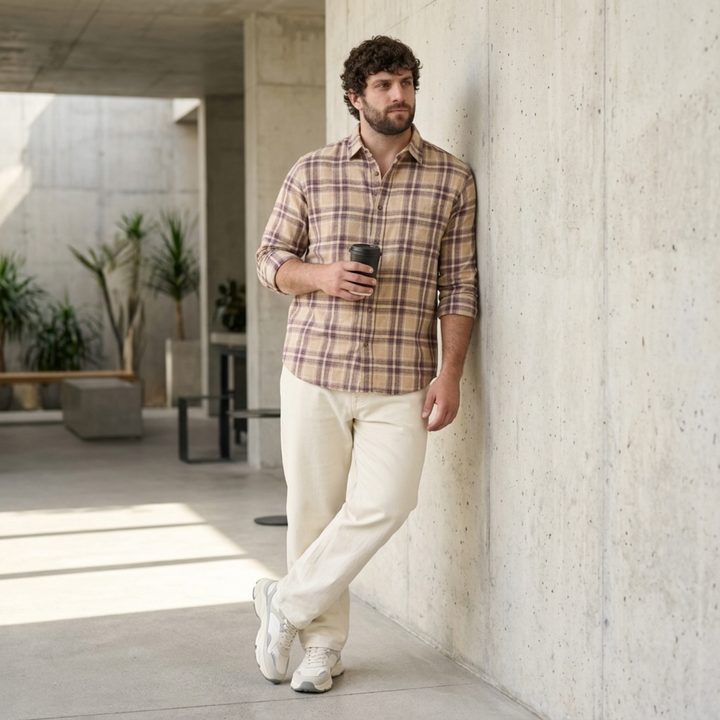 PLUS SIZE MEN’S CHECK SHIRT | XL-7XL