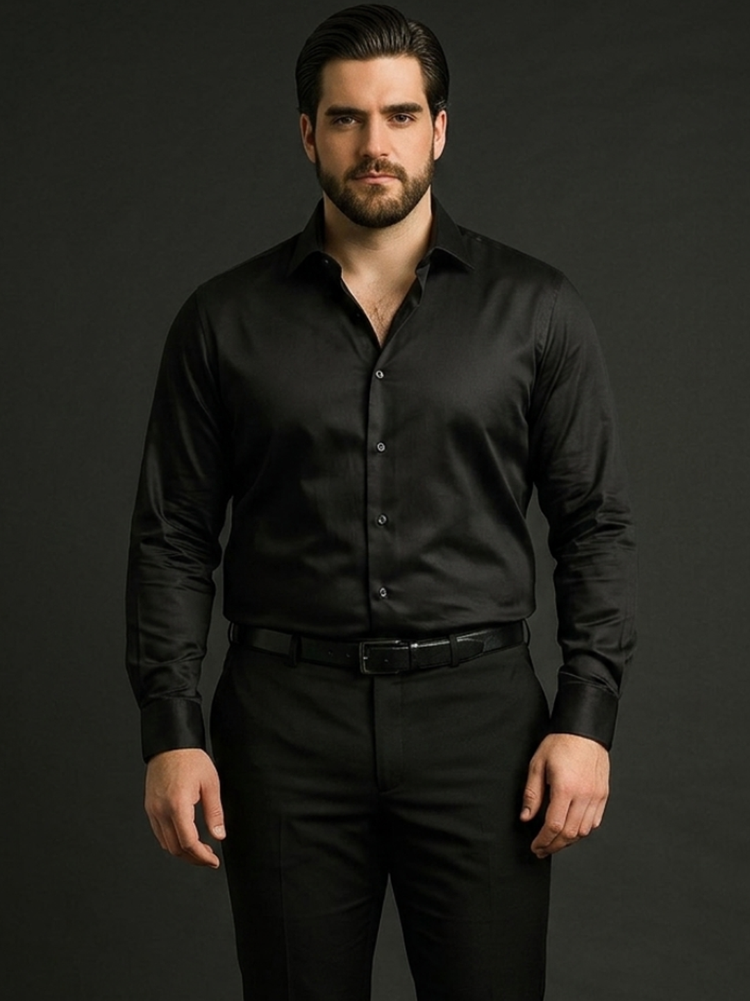 PLUS SIZE MEN SOLID SHIRT| XL-7XL