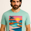 PLUS SIZE SAINT TROPEZ HOLIDAY T-SHIRT FOR MEN | XL-7XL