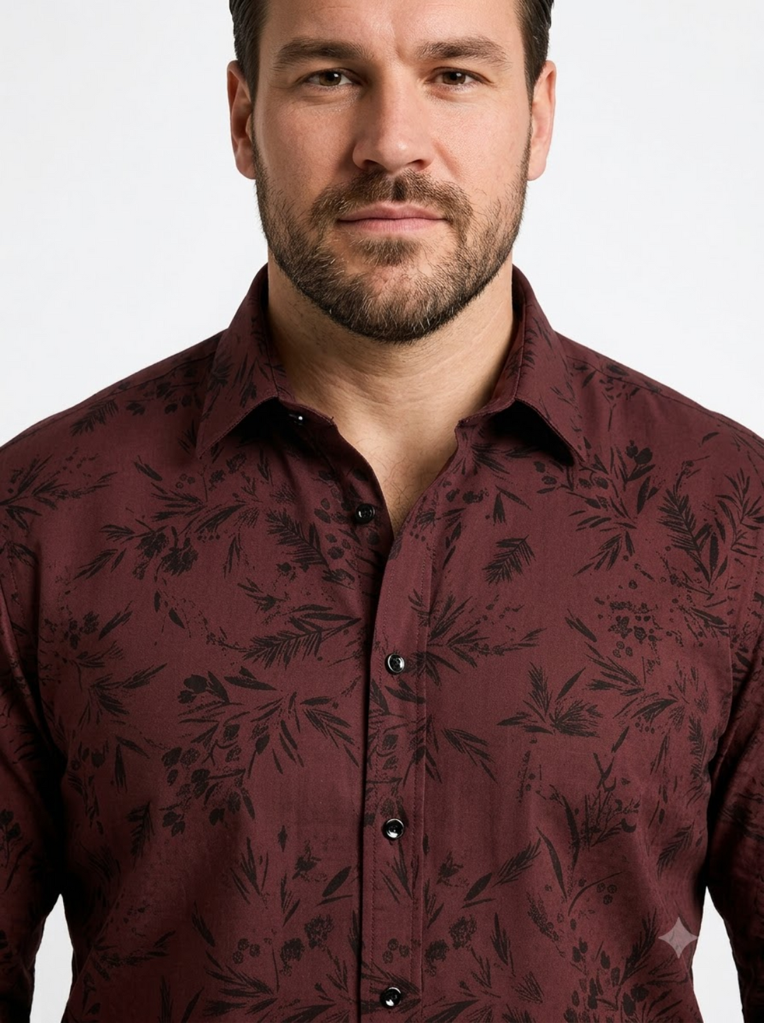 PLUS SIZE DOBBY PRINTED SHIRT FOR MEN | XL-7XL