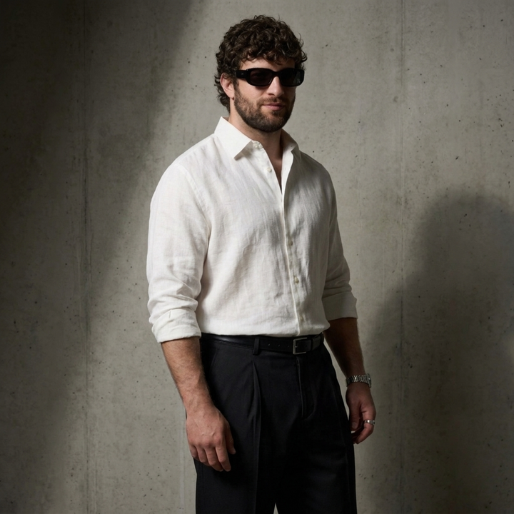PLUS SIZE MEN’S SOLID STRETCH KNIT SHIRT | XL-7XL