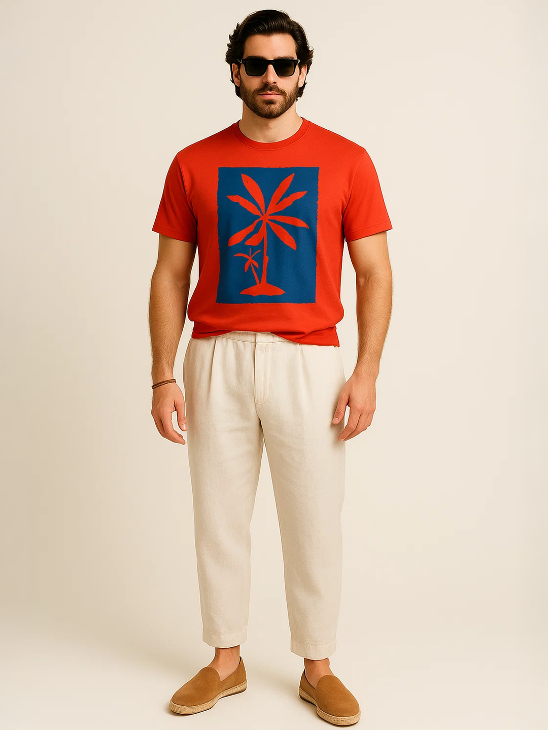 PLUS SIZE SAINT TROPEZ HOLIDAY T-SHIRT FOR MEN | XL-7XL