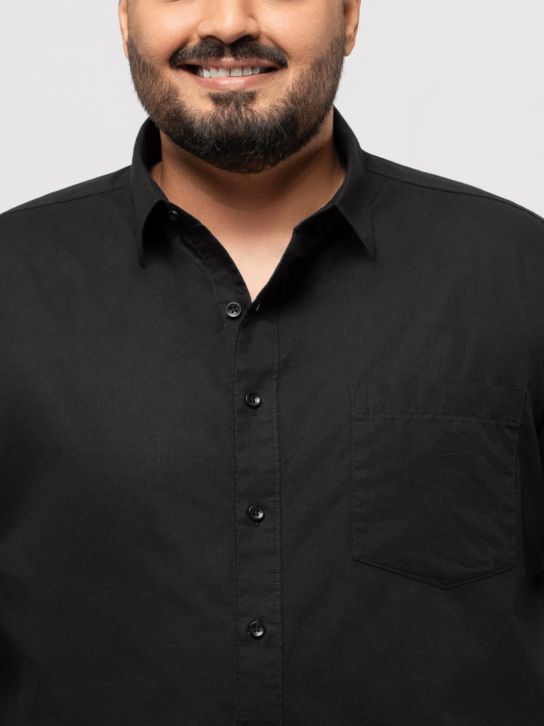 Plus size Soft Cotton Lounge Half Sleeve Shirt For Men | XL-7XL