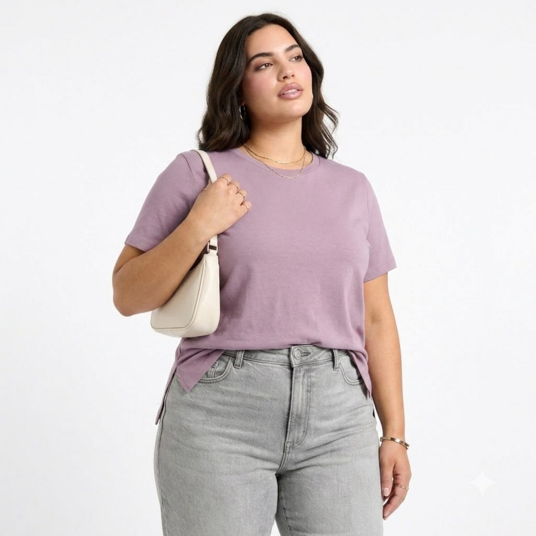PLUS SIZE WOMEN’S SOLID TSHIRT | XL-7XL
