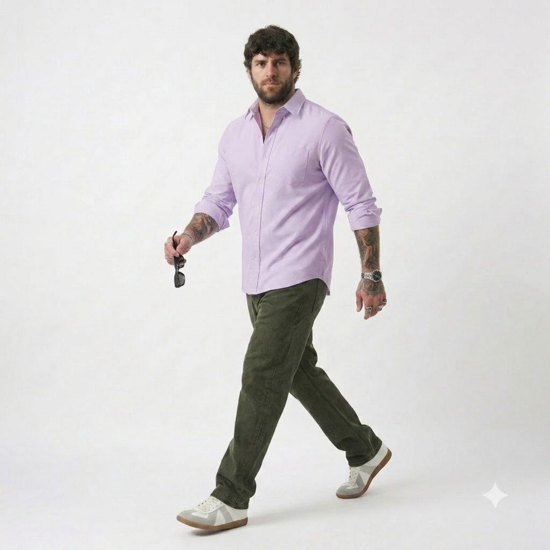 PLUS SIZE SOLID SHIRTS FOR MEN | XL-7XL
