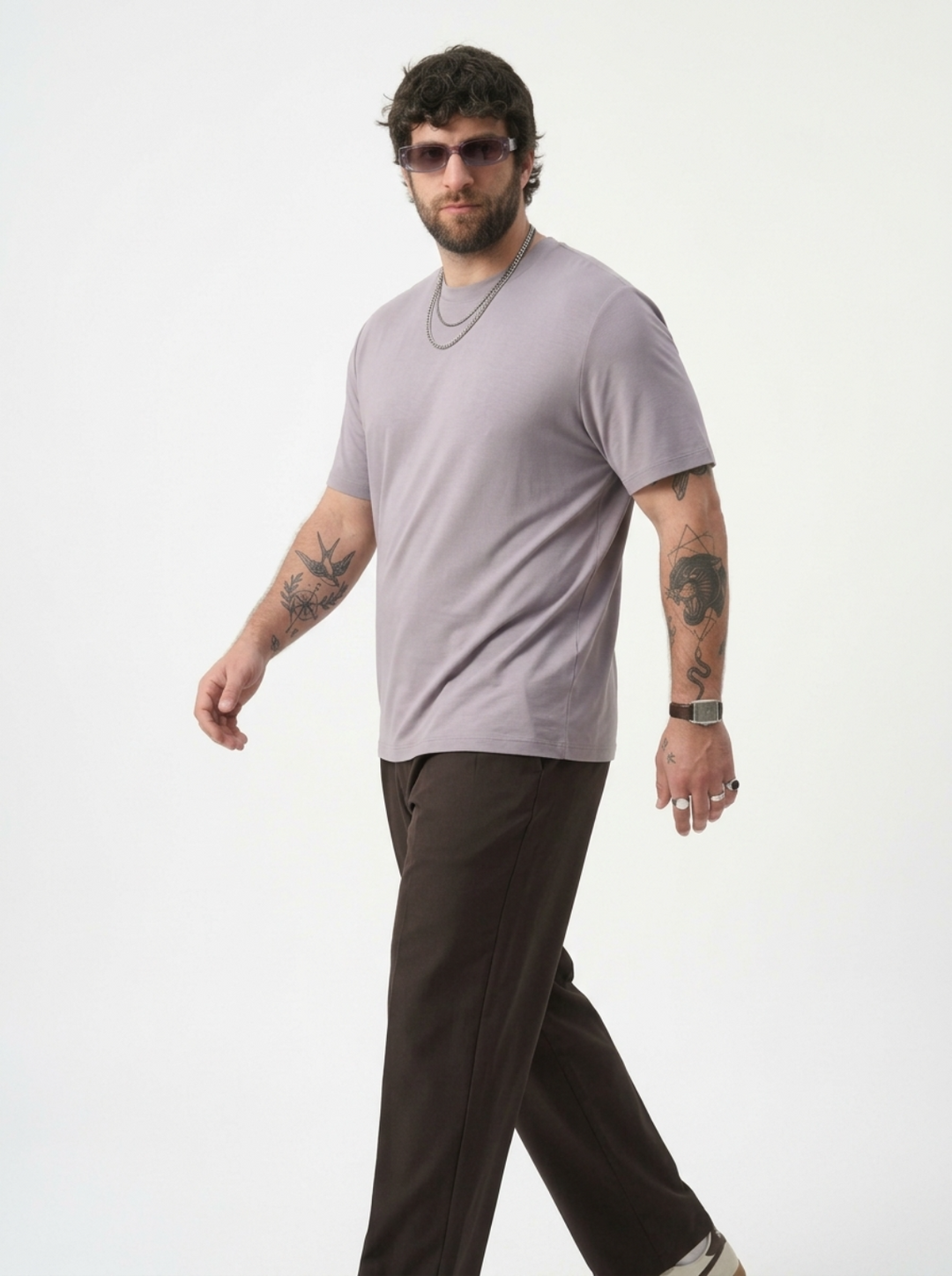 PLUS SIZE BAMBOO COTTON LYCRA T-SHIRT FOR MEN | XL-7XL