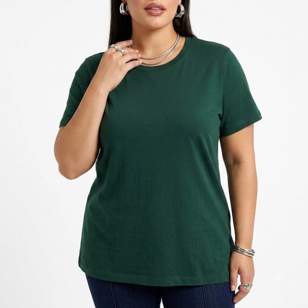 PLUS SIZE WOMEN’S SOLID TSHIRT | XL-7XL