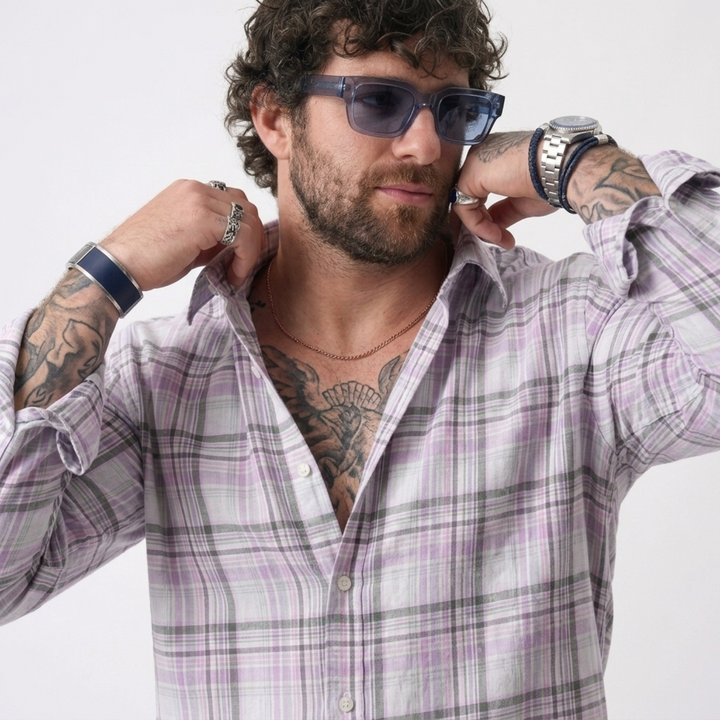 PLUS SIZE MEN’S CHECK SHIRT | XL-7XL