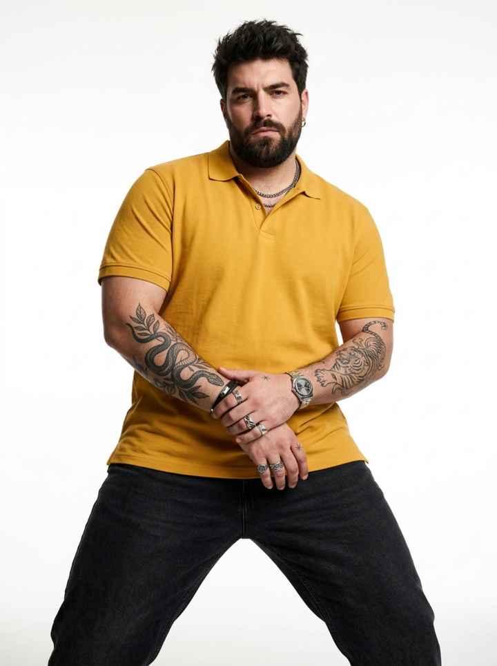 PLUS SIZE MEN SMART POLO | XL-7XL