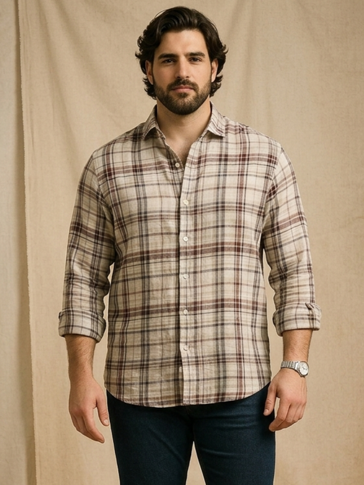 PLUS SIZE MEN CHECK SHIRT| XL-7XL