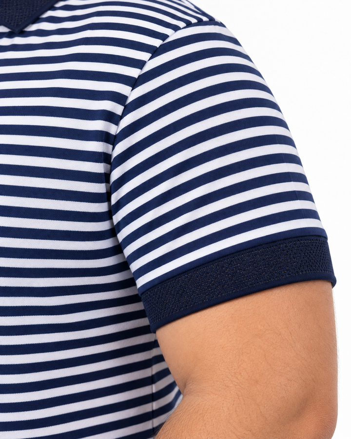 PLUS SIZE MEN STRIPER POLO | XL-7XL