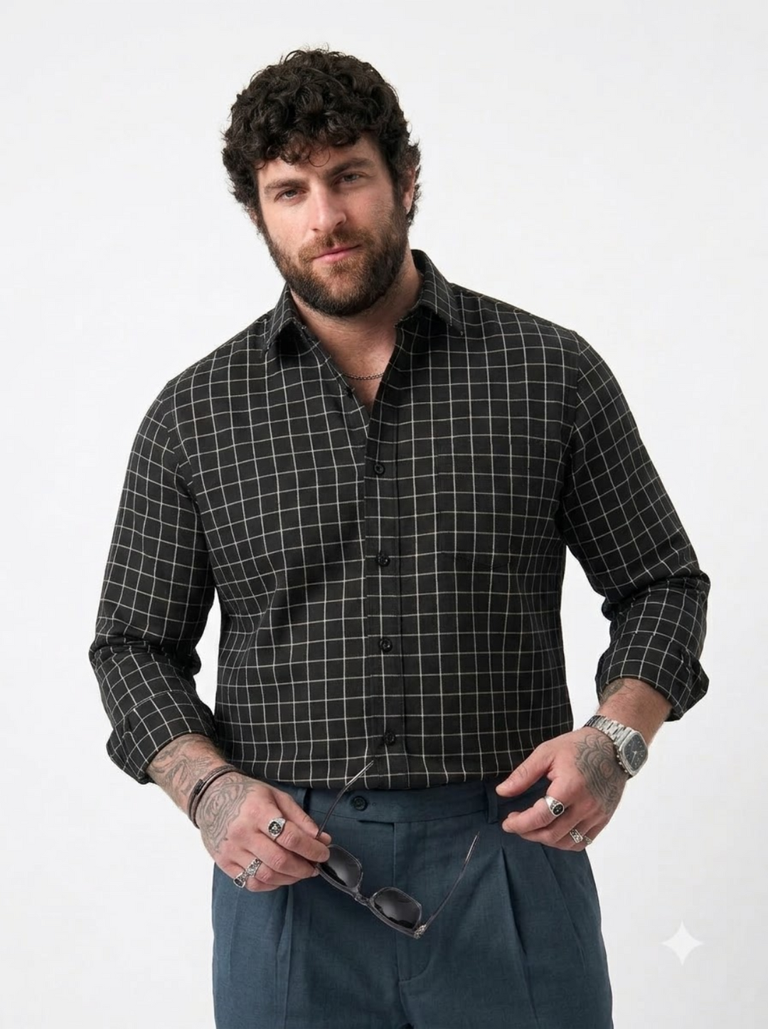 PLUS SIZE CHECK SHIRT FOR MEN | XL-7XL