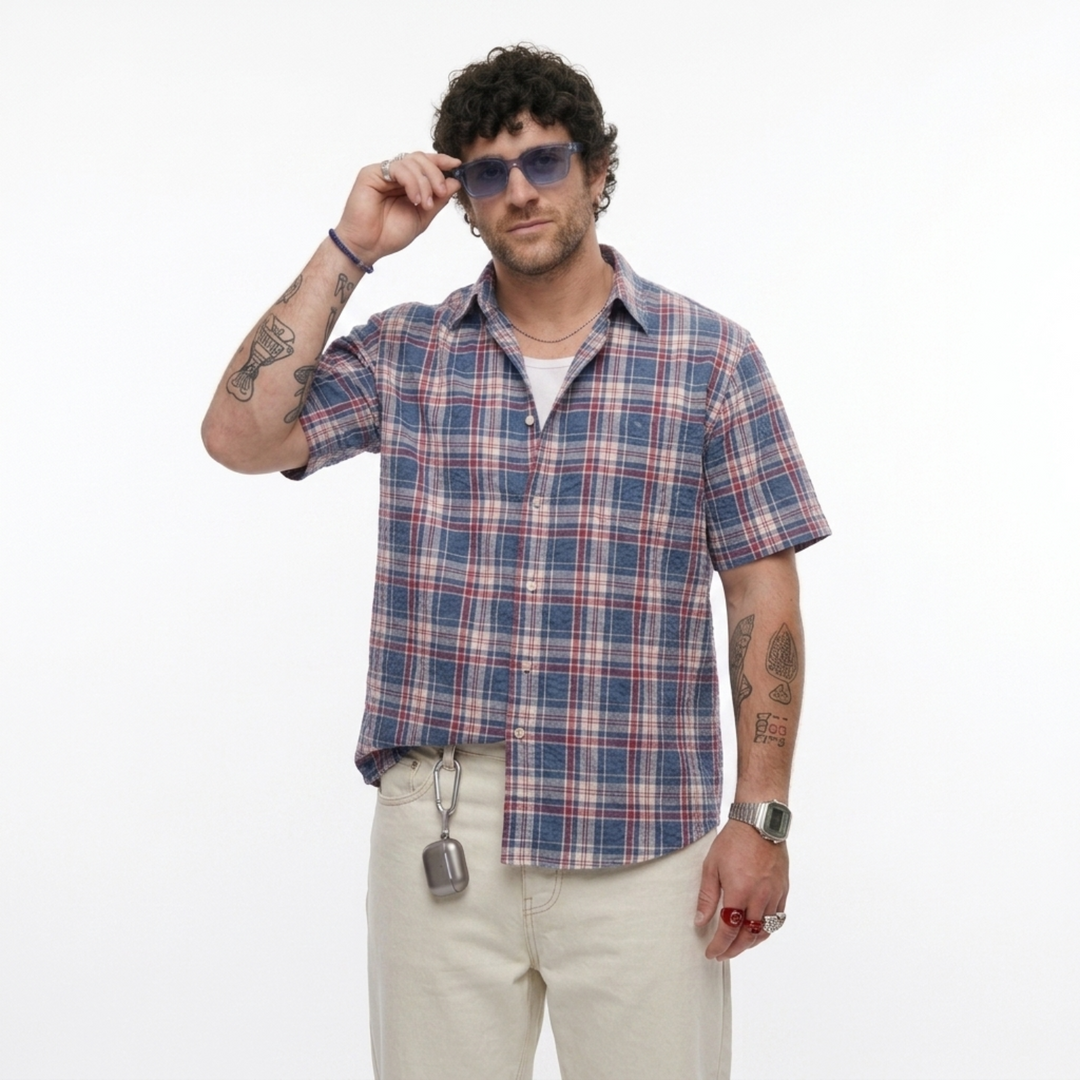 PLUS SIZE MEN'S CHECK SHIRT | XL-7XL