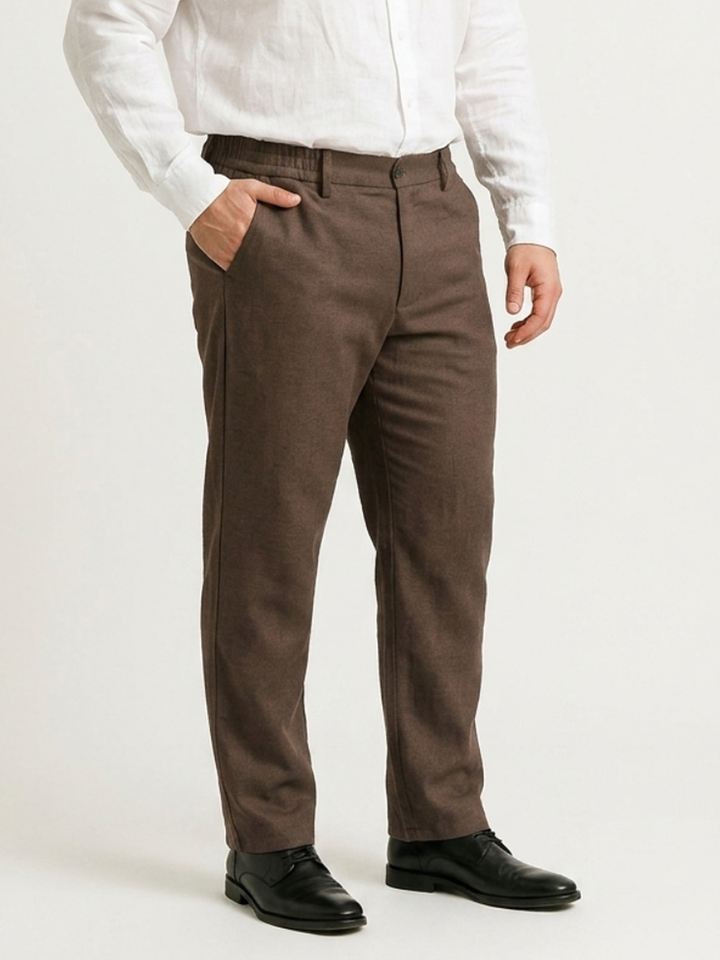 PLUS SIZE MEN LINEN PULL ON PANT | XL-7XL