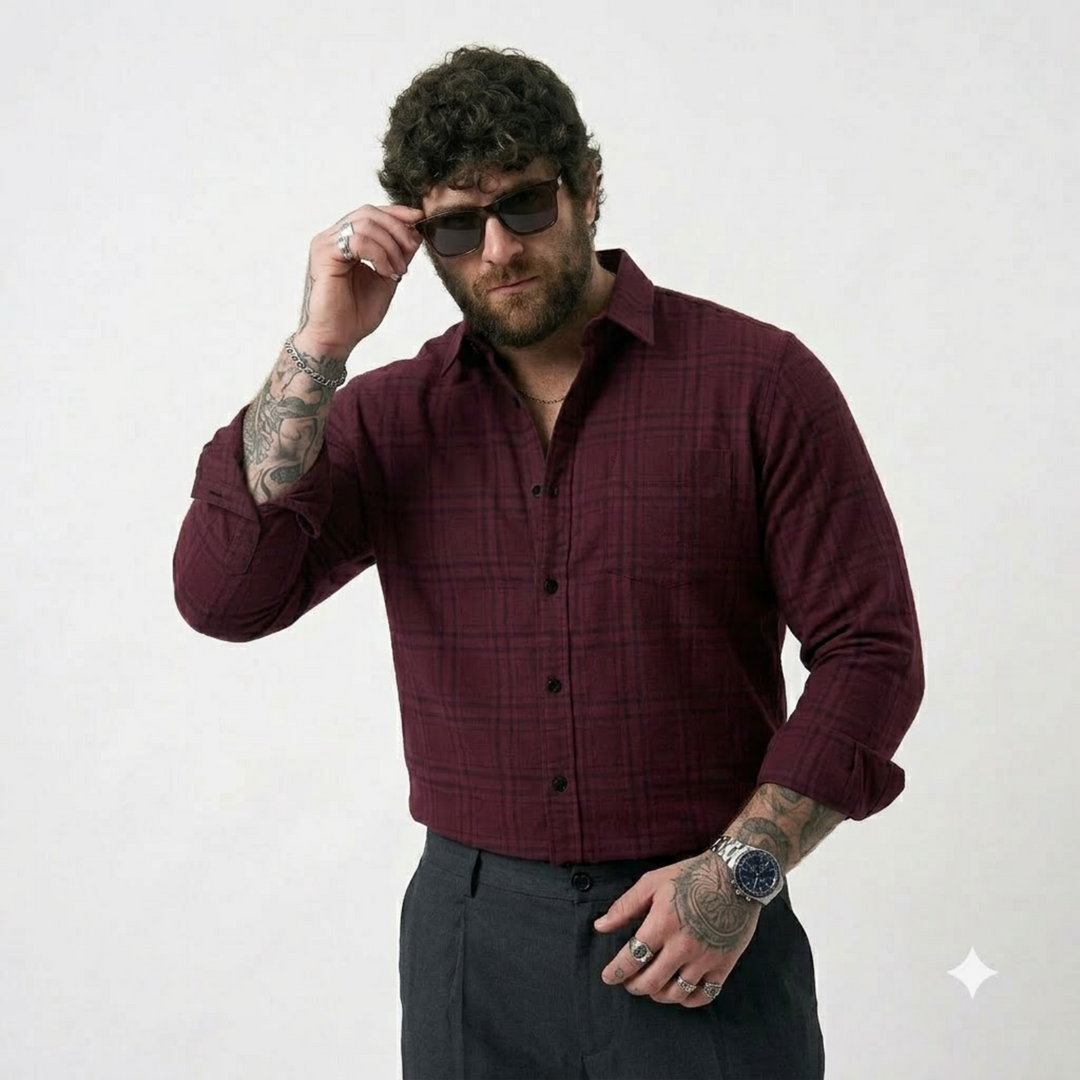PLUS SIZE CHECK SHIRT FOR MEN | XL-7XL